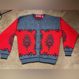 Vintage 80’s women sweater by French designer Alain Manoukian